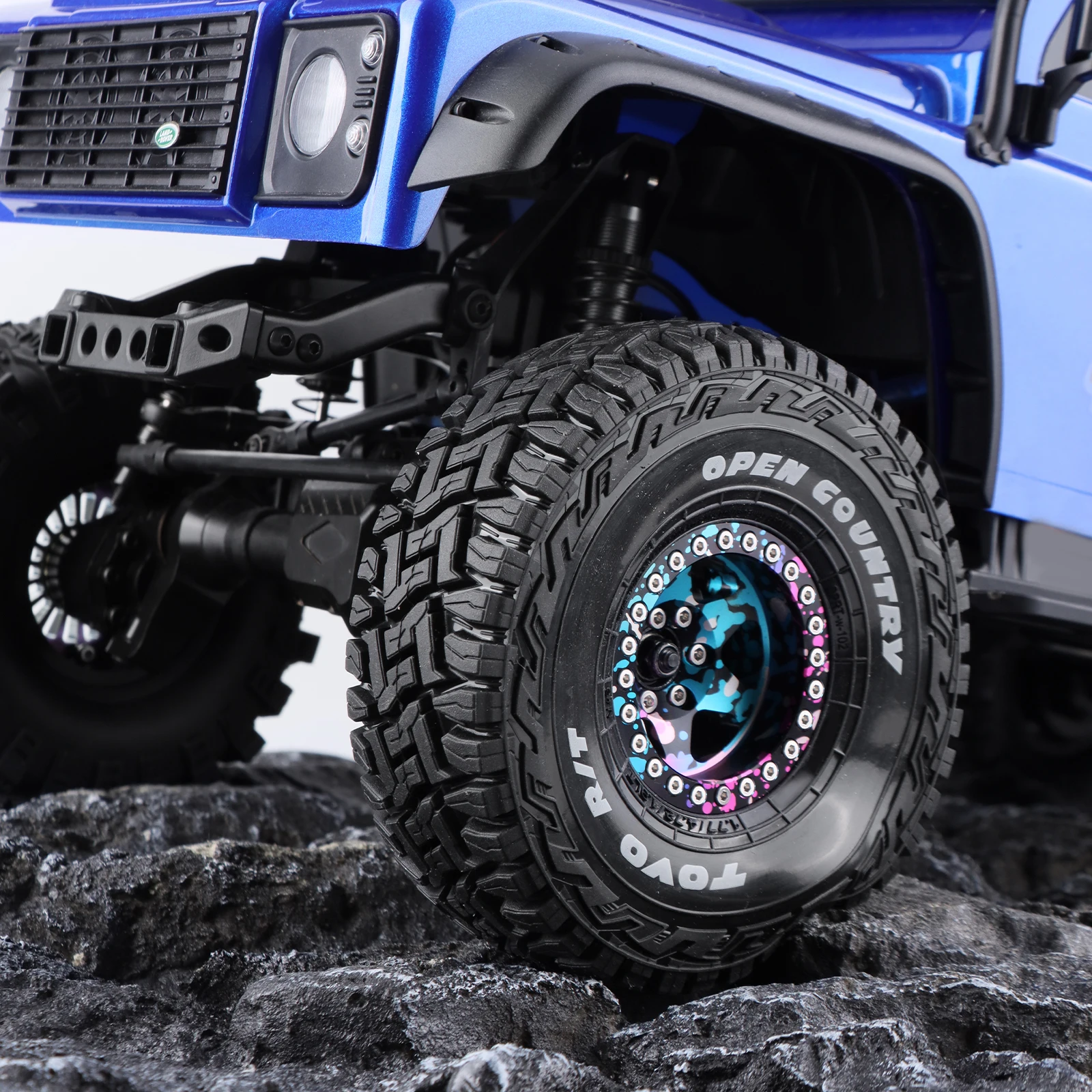 1.9 Inch RC Rock Crawler Tires Butyl Rubber Construction with Enhanced Inner Liner&Compound for 1/10 SCX10, TRX4, GEN7 Upgrades
