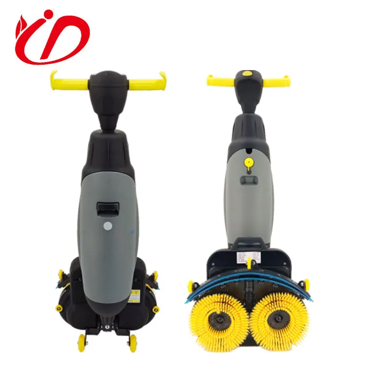 Floor Washing Machine Cleaning Machine Electric Tile Scrubber Compact Small Portable Walk Behind Mini Home Floor Scrubber