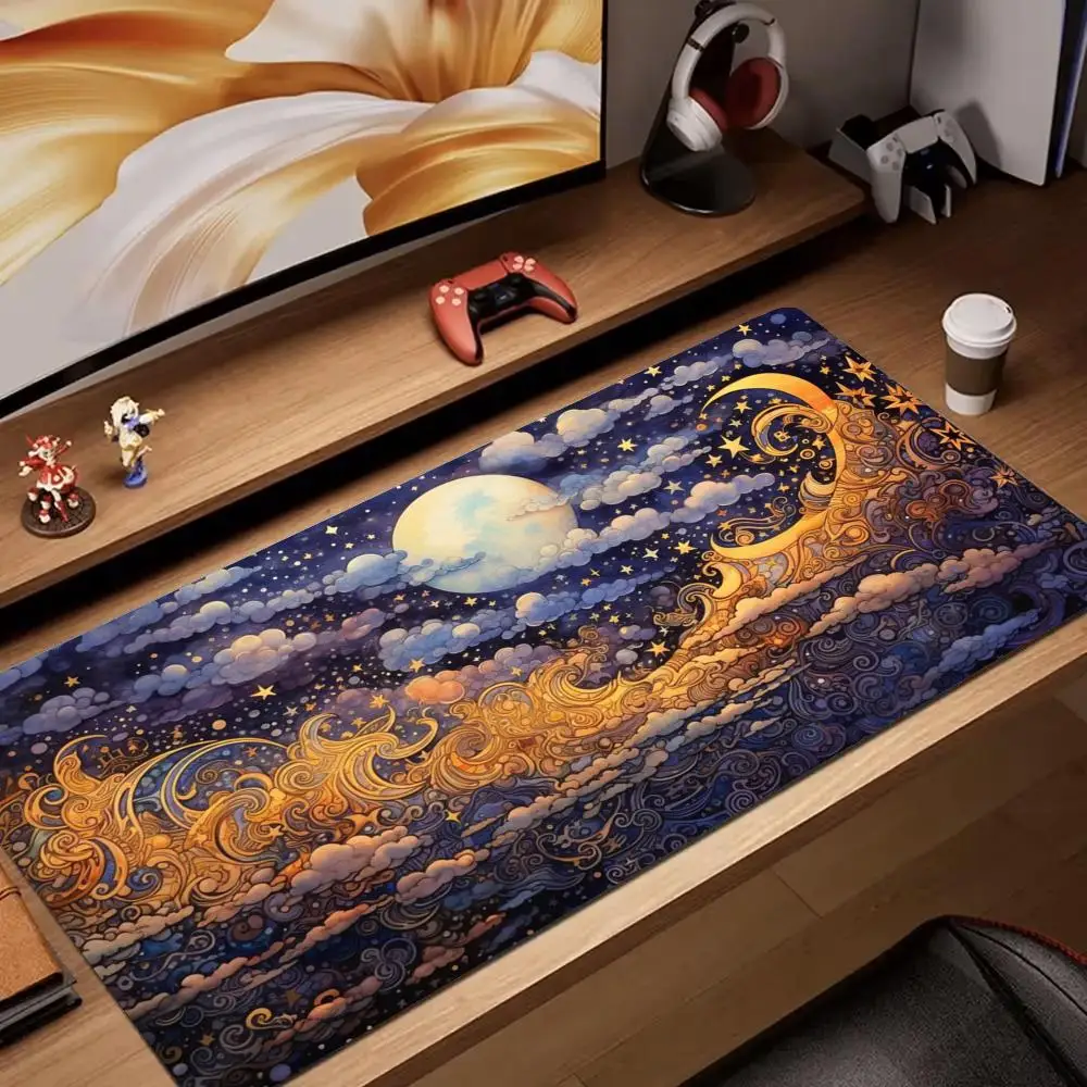 

Cool courful Mouse Pad Large Computer Office Game Table Mats XXL Rubber Anti-slip Gaming Keyboard Mousepads Long Desk Pads