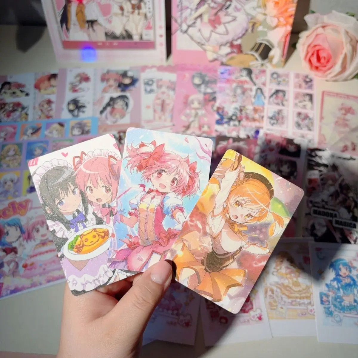 30Pcs/Pack Anime Stationery Postcards Photo Cards Bookmarks Stickers Polaroids Collection Gift Box