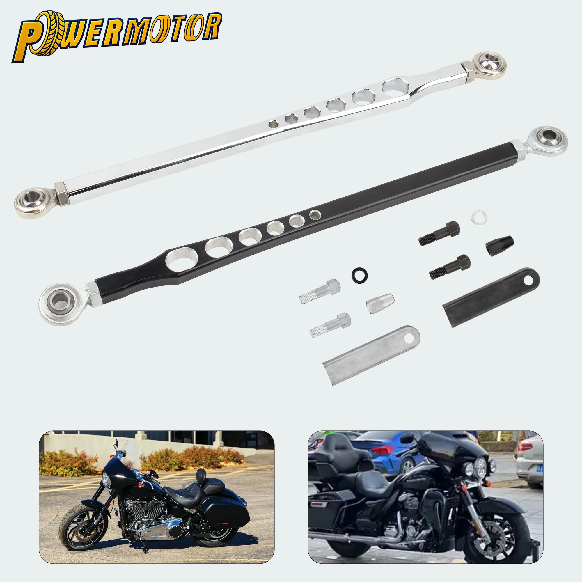 

Motorcycle Gear Shift Linkage Lever Shifter Link For Harley Touring FLHX Street Glide Softail CNC 330mm Aluminum Accessories