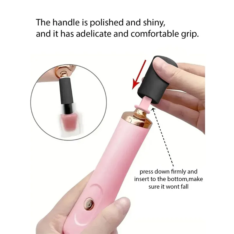 

Электрический шейкер для клея для ресниц, лака для ногтей, тату-чернил, пигментов и жидкостей, с 2 соединителями и 6 насадками для клея