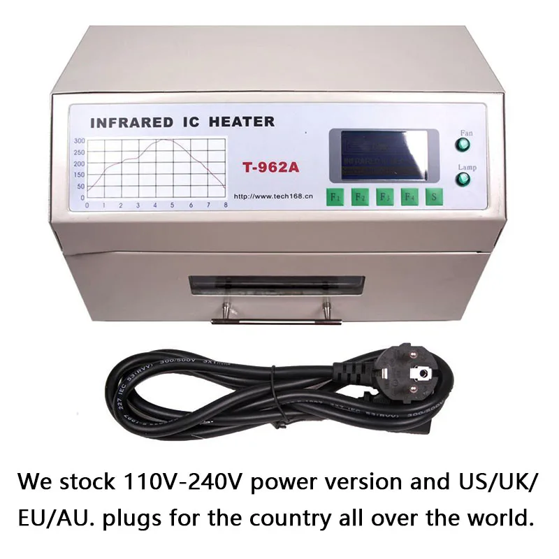 ลิ้นชักขนาดเล็กประเภท Reflow เครื่องคอมพิวเตอร์ควบคุมอัตโนมัติ Mesin Las Listrik อินฟราเรด LED เครื่องเชื่อม