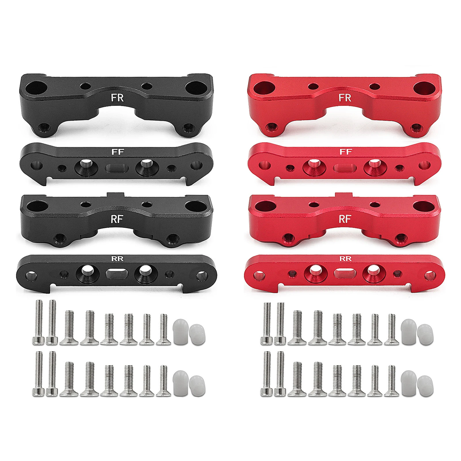 

4pcs Metal Front Rear Lower Suspension Hanger & Mount for ARRMA 1/5 Kraton 8S BLX RC Car Upgrade Parts