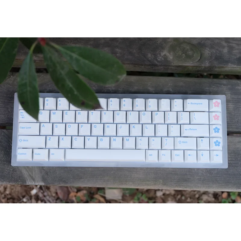 PBT GMK Fuyu Keycaps Set Dye Sublimation Key Cap Cherry Profile White Keycap For MX Switch Mechanical Keyboard
