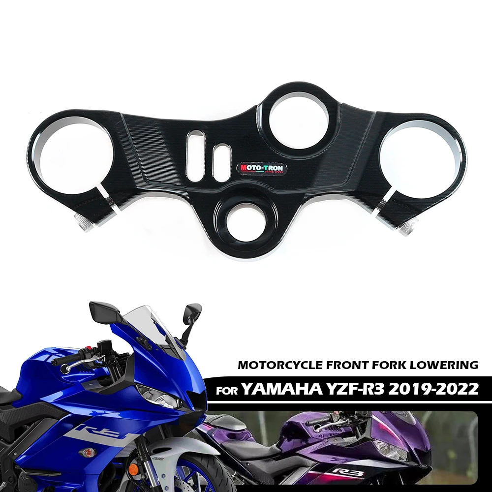 

Алюминиевый держатель вилки для мотоцикла с ЧПУ R3, для YAMAHA YZF R3 2019 2020 2021 2022, модифицированные аксессуары с верхним зажимом