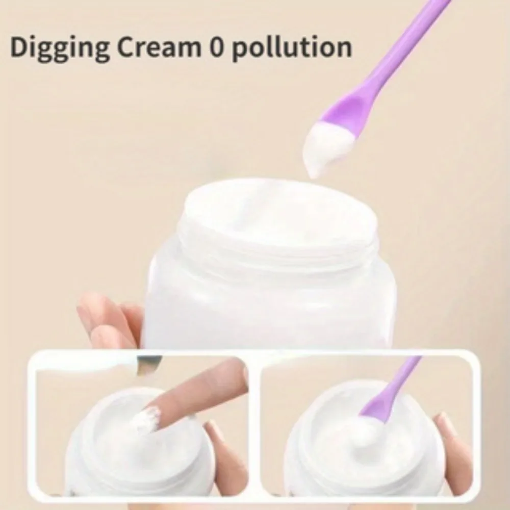 

Reusable Silicone Makeup Spatula Compact Design Mini Size for Creams Pastes Scrape Mix Cosmetics Hygienic Beauty Tool
