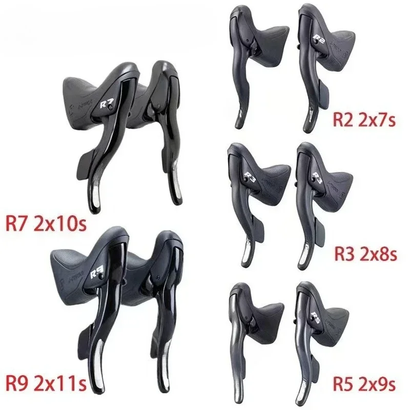 Road manual change R2/R3/R5/R7/R9 bicycle steering 2x7/8/9/10/11 speed rear dial