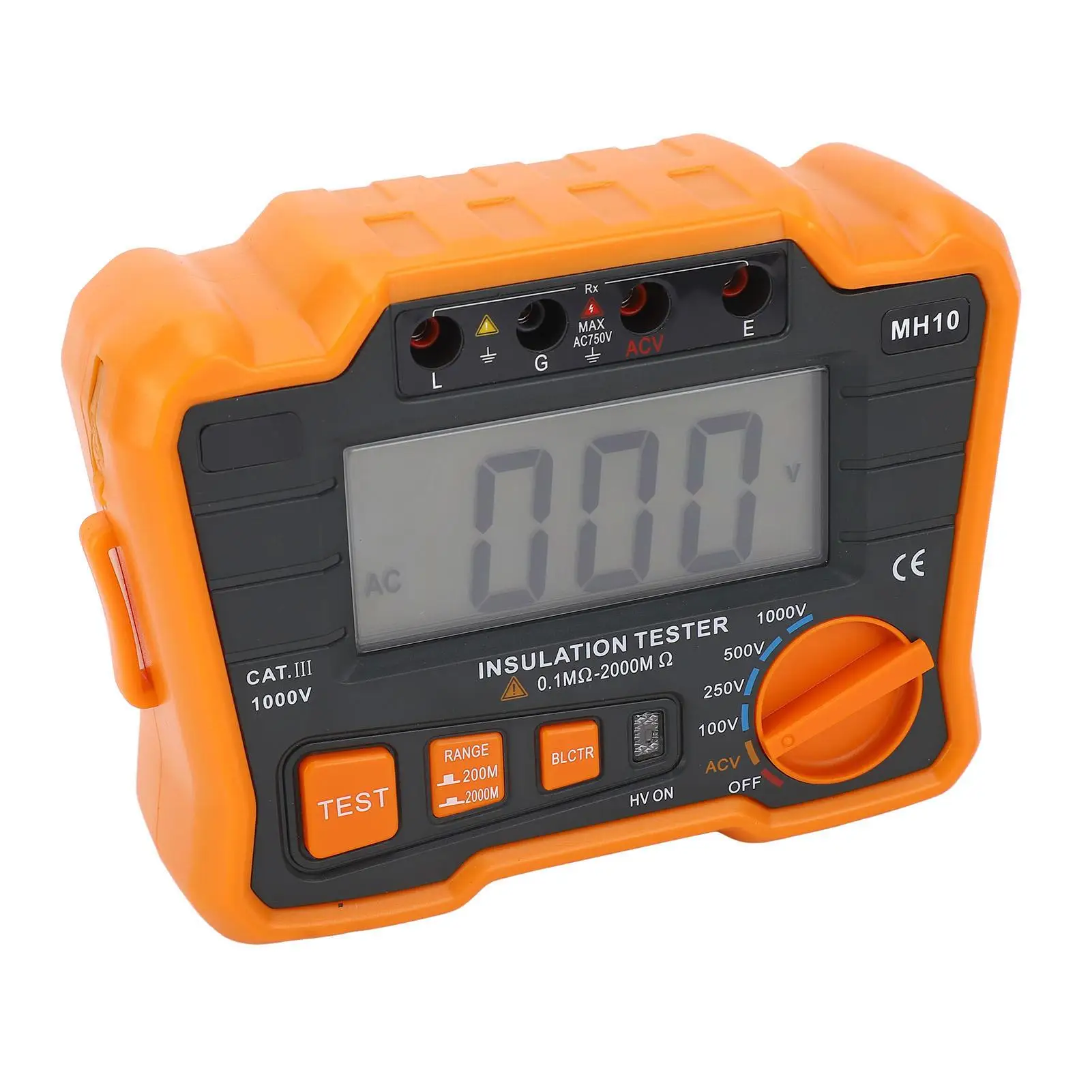 Digital Insulation Resistance Meter Megohmmeter LCD Tester 1999 Counts - High Insulation Tester Tool