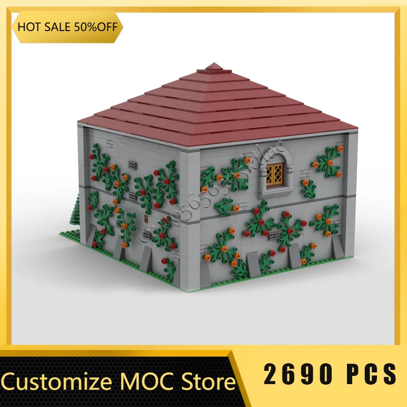 جديد 2690 أجزاء قلعة القرون الوسطى نموذج Moc قوالب بناء مكتبة الملك وحدات مجموعات تجميع الالعاب العملاقة هدايا عيد الميلاد الشعبية #5