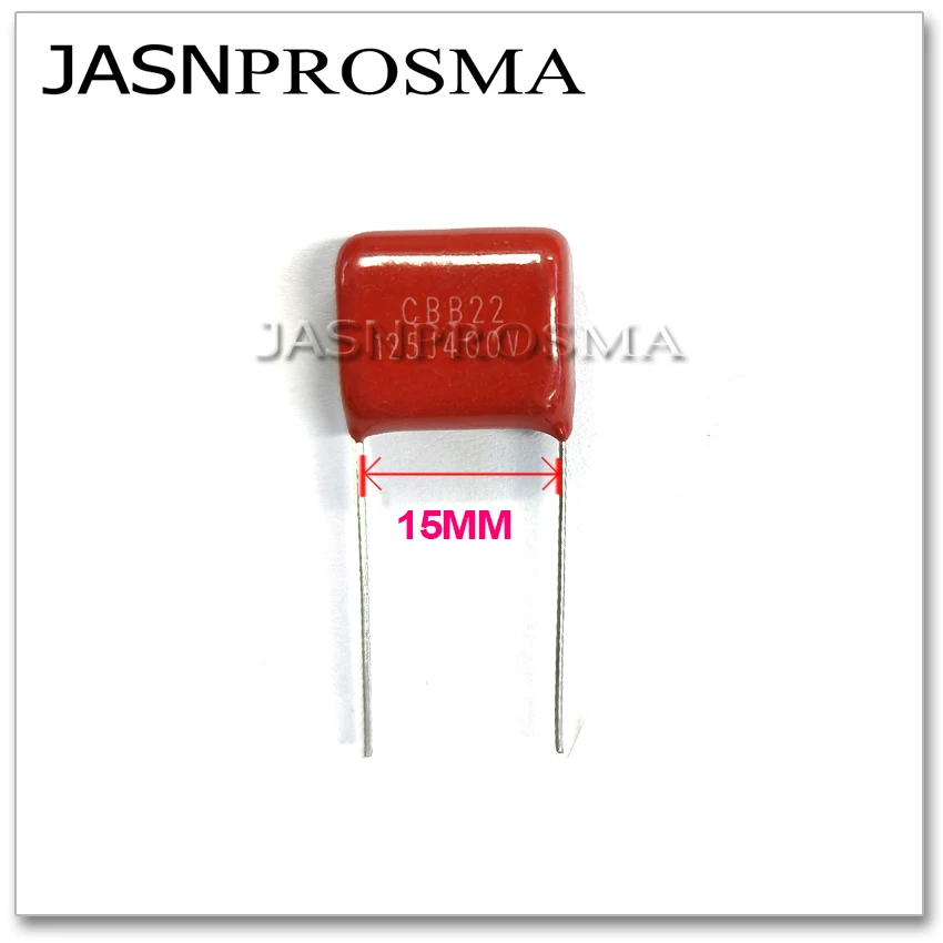 JASNPROSMA CBB capacitor pitch 15MM 1000V 1250V 1600V 1KV 500PCS 10NF 12NF 15NF 18NF 22NF 33NF 103J 123J 153J 183J 223J 5%