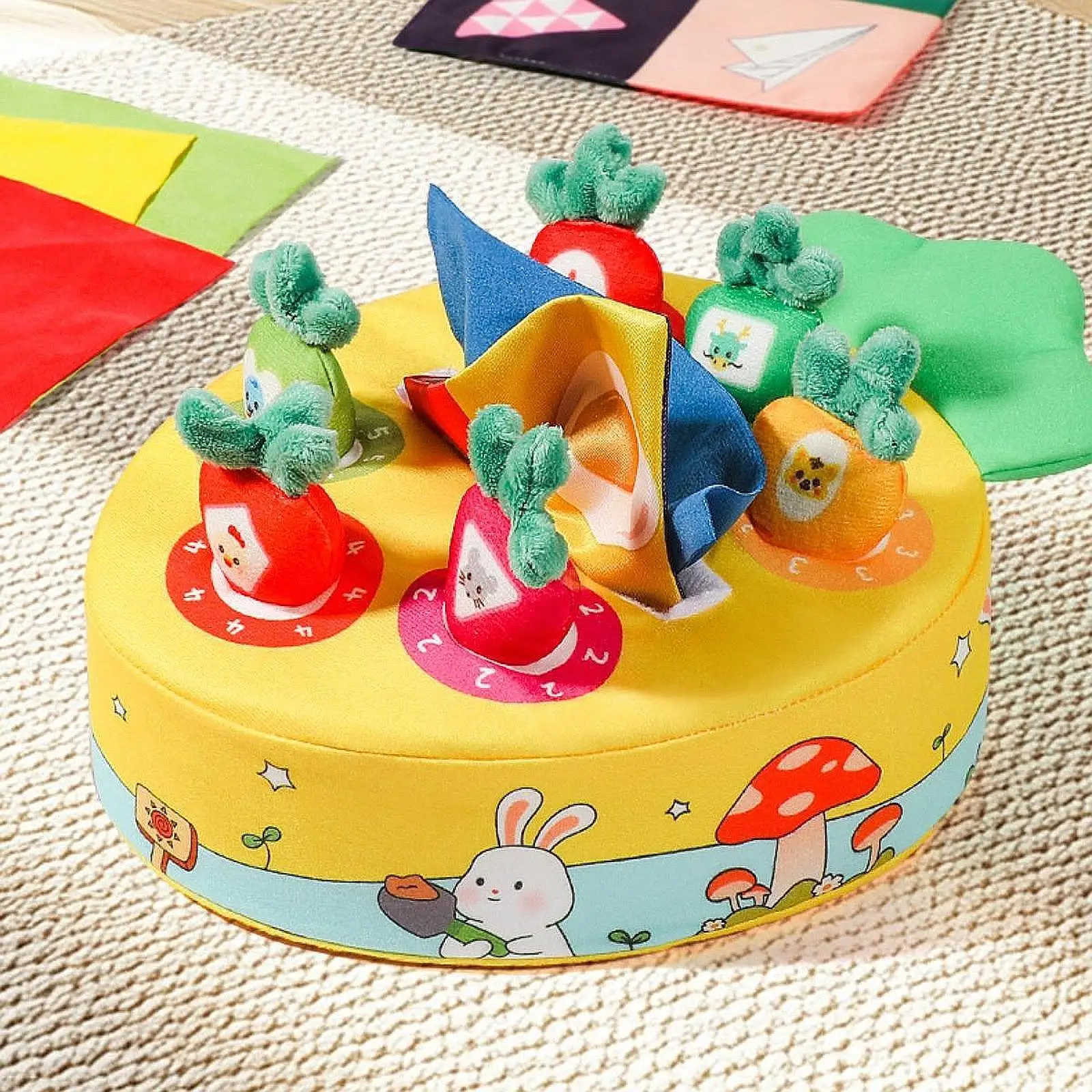 Boîte à mouchoirs sensorielle pour tout-petits, tapis de carottes, compétences fines, jouet éducatif Montessori amusant pour enfants d'âge préscolaire, cadeau pour enfants