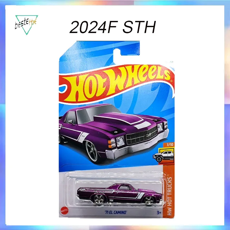 

2024F Hot Wheels STH Литая под давлением модель автомобиля 71 EI Camino Super Treasure Hunt Редкая Коллекционная модель автомобиля Украшение для комнаты Игрушка для мальчика в подарок