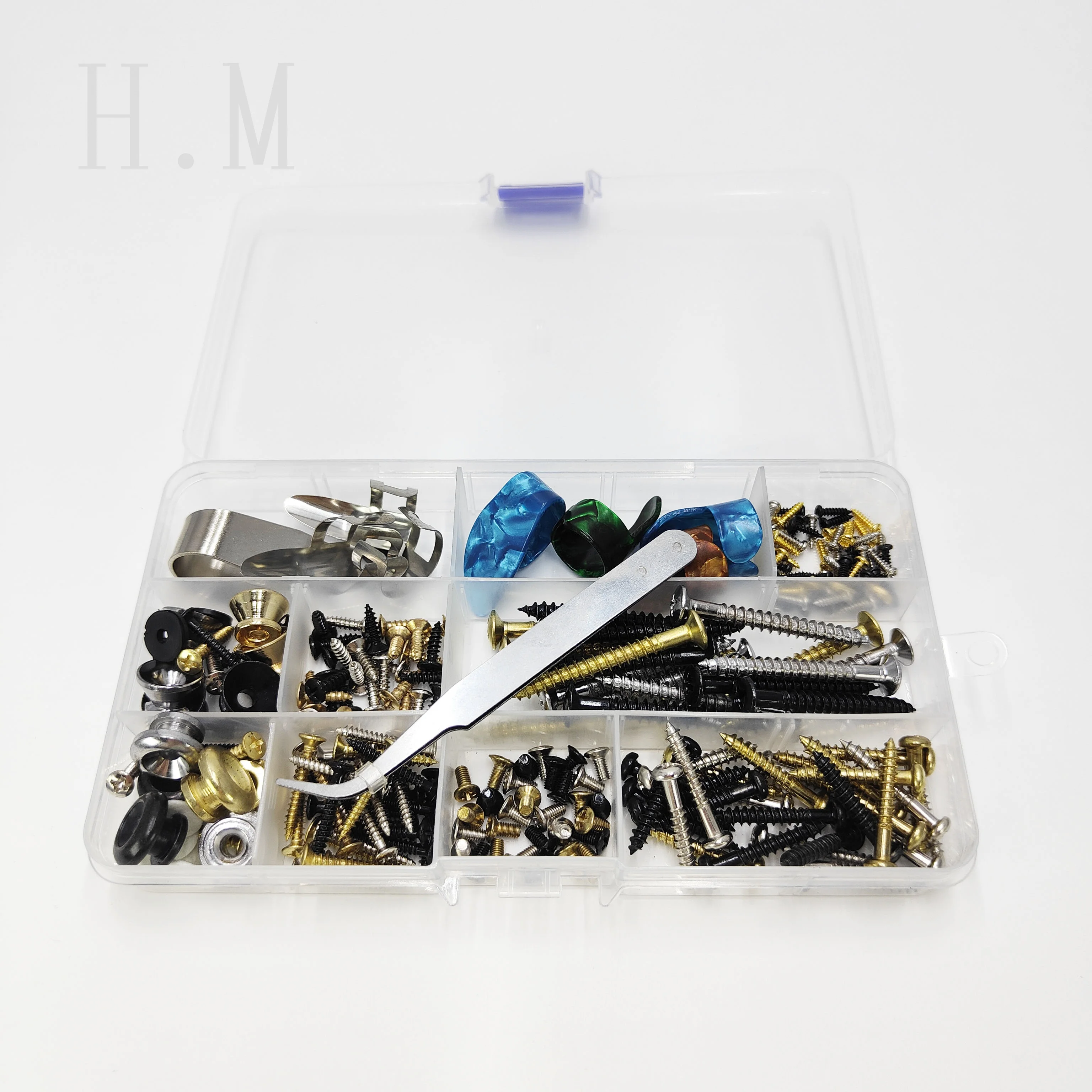 

3-Color Screw Strap Buckle Finger Set Stainless Steel Sailulu Finger Set Guitar Tail Nail Maker Guitar tool accessories