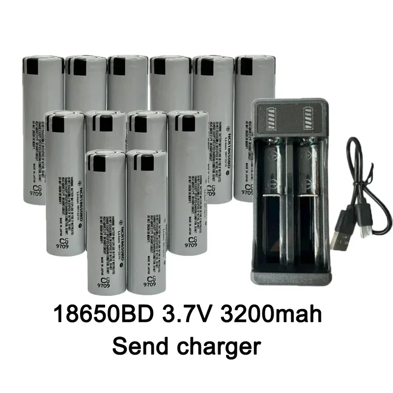 NRC18650BD 3.7v Rechargeable lithium Battery 3200mAh 25A 18650Battery Lithium Ion Power Battery for electric tool