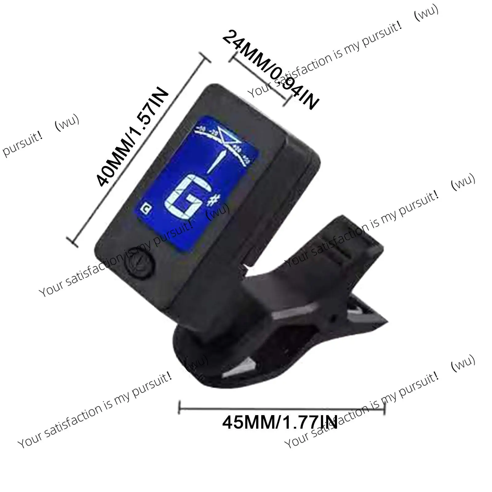 Guitar Tuner LCD Screen Electric Digital Tuner Professional Clip-On 360 Degree Acoustic For Acoustic Guitar Ukulele Accessories