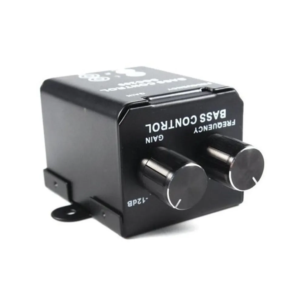 1Pcs Car Stereo Audio Volume Control Knob for Amplifier Bass Speaker Remote Level Adjustment Metal Housing