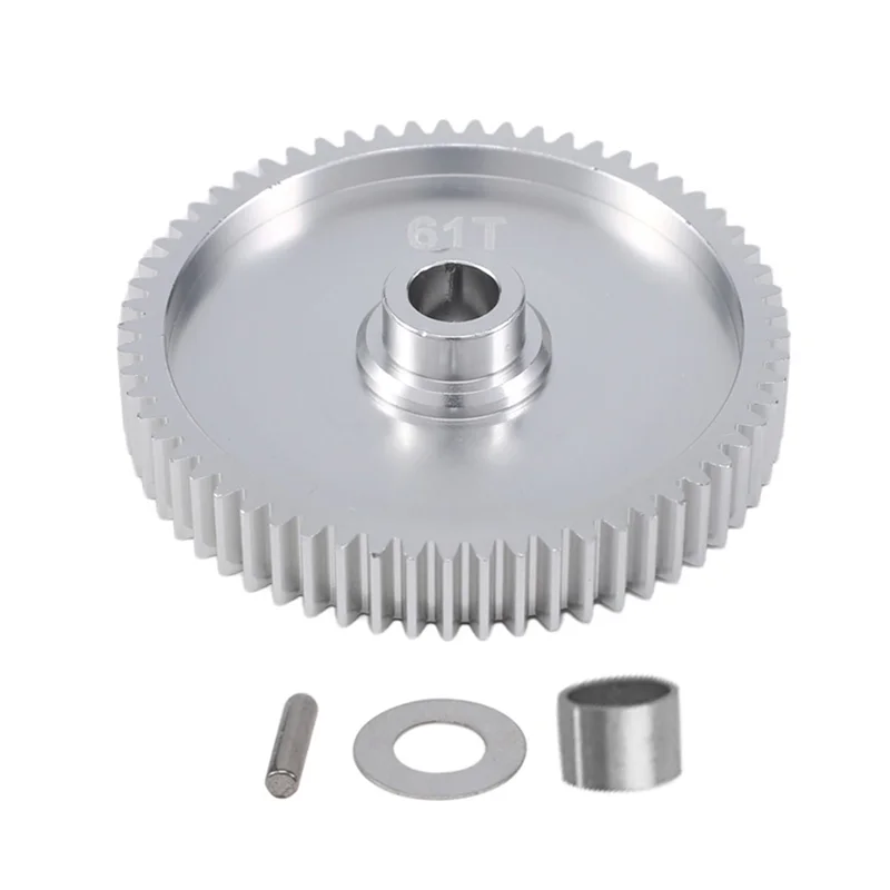 Metal 61T Spur Gear para TAMIYA, TT01, TT01D, TT01, TT01E, 1/10 RC, Peças de Atualização do Carro, Acessórios, 51004