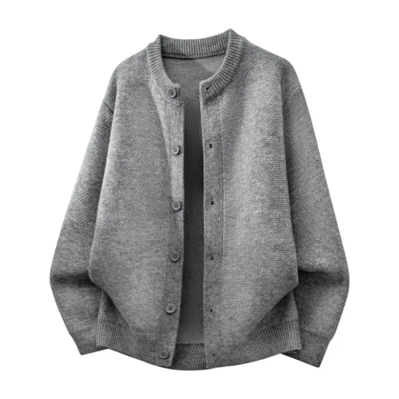 2026 New Men Women Autumn Winter Couple Thick Knit Cardigan Casual Warm Knitted Open Front Sweater Outerwear