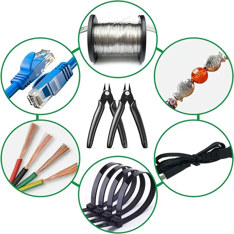 เครื่องตัดลวดความแม่นยําขนาด 5 นิ้วและเครื่องตัดผูกซิป - เหมาะสําหรับการทําเครื่องประดับ อุปกรณ์อิเล็กทรอนิกส์ และงานอดิเรก!สําหรับผู้ที่ชื่นชอบ DIY