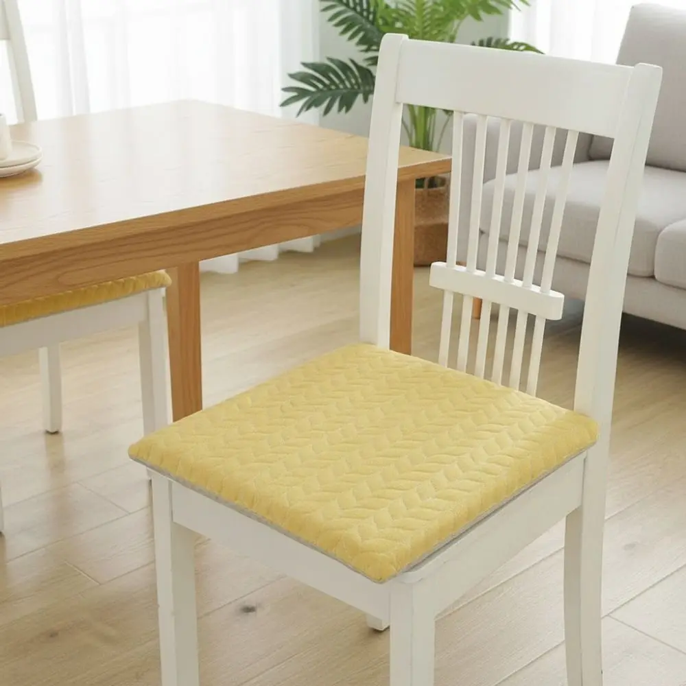 Practical Square Japanese Cotton Chair Cushion Thick Non Slip Seat Cushion with Strap Wear-resistant Car Seat Pad Four Season
