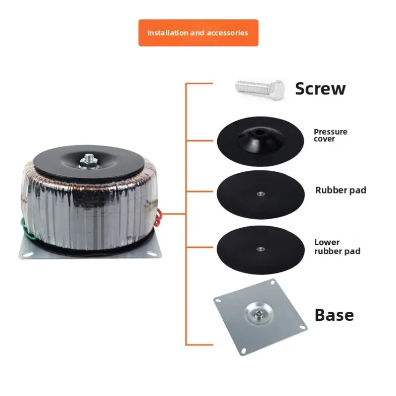 300W Toroidal Transformer for Audio Power Amplifier, Multi-Winding Output 24V,15V,38V,28V,18V