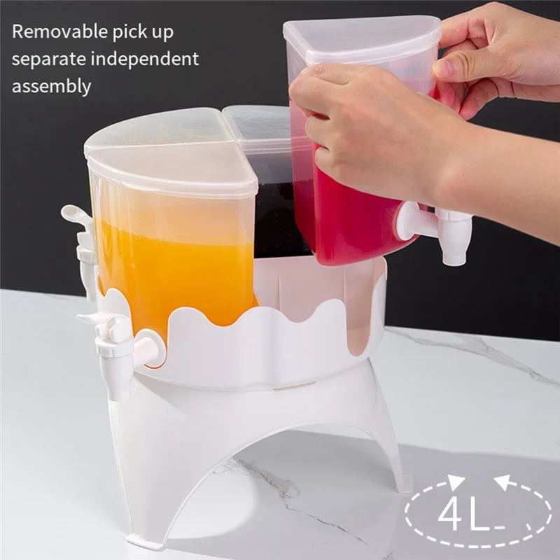 

360°Rotating 5.2L Cold Kettle With Faucet Refrigerator Juice Teapot Cold Drink Bucket Container Dispenser Drinkware Jugs Durable