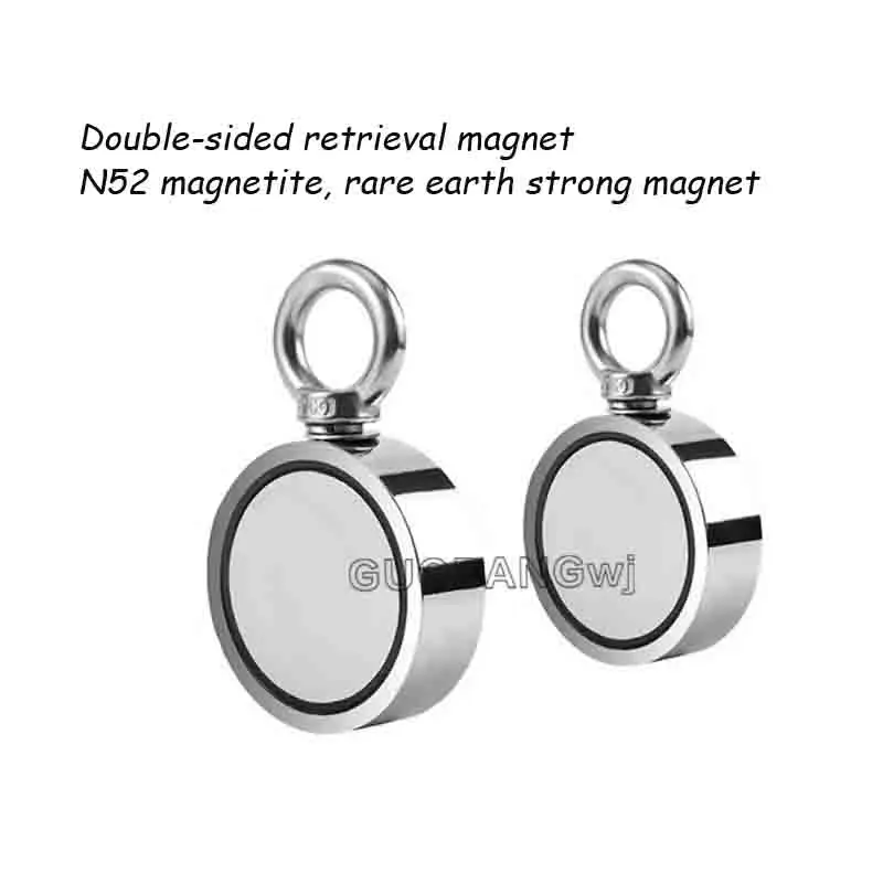 1Pcs Anti-Corrosion Magnetic Fishing Magnet Pickup Tool for River Lake Beach Underwater Metal Recovery