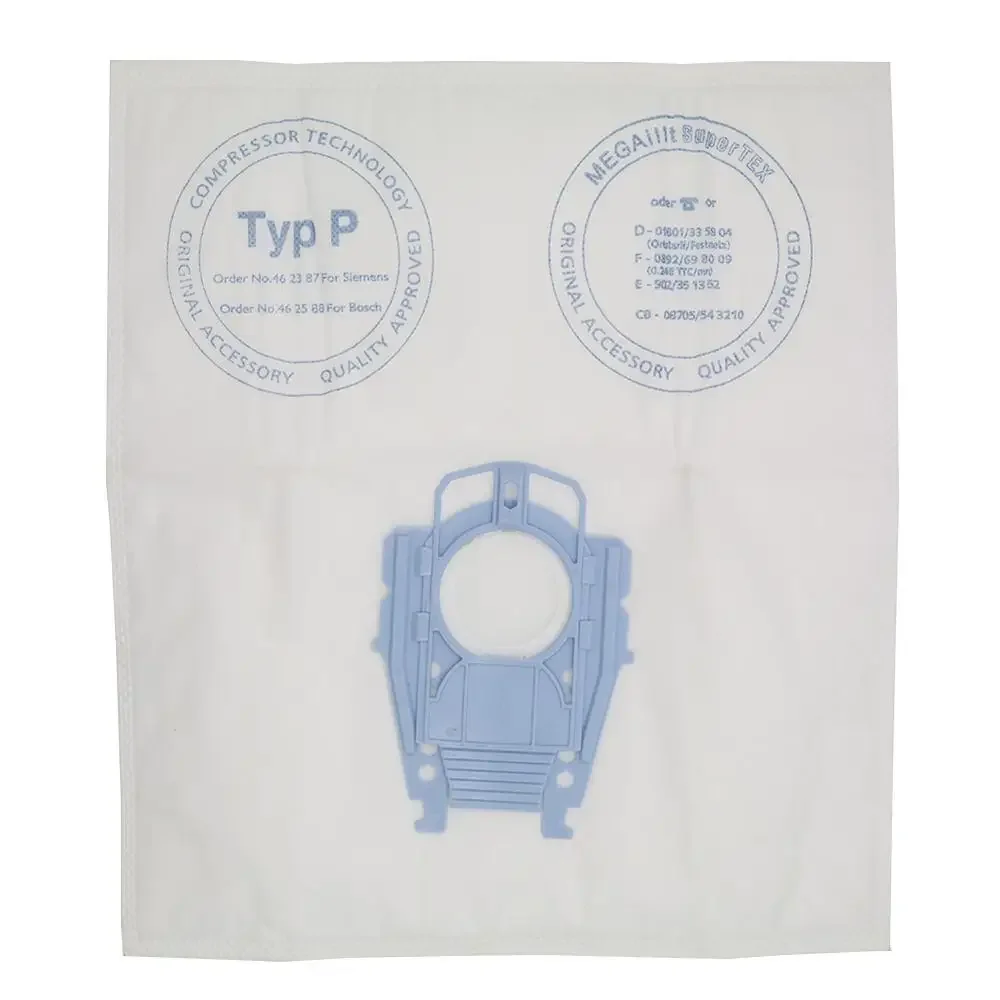 Replacement dust bags with HEPA filters for Bosch BSG8 VS08 Type P Vacuum for Hoover bags BSG82000 to BSG89999 BBZ41FP BBZ52AFP1