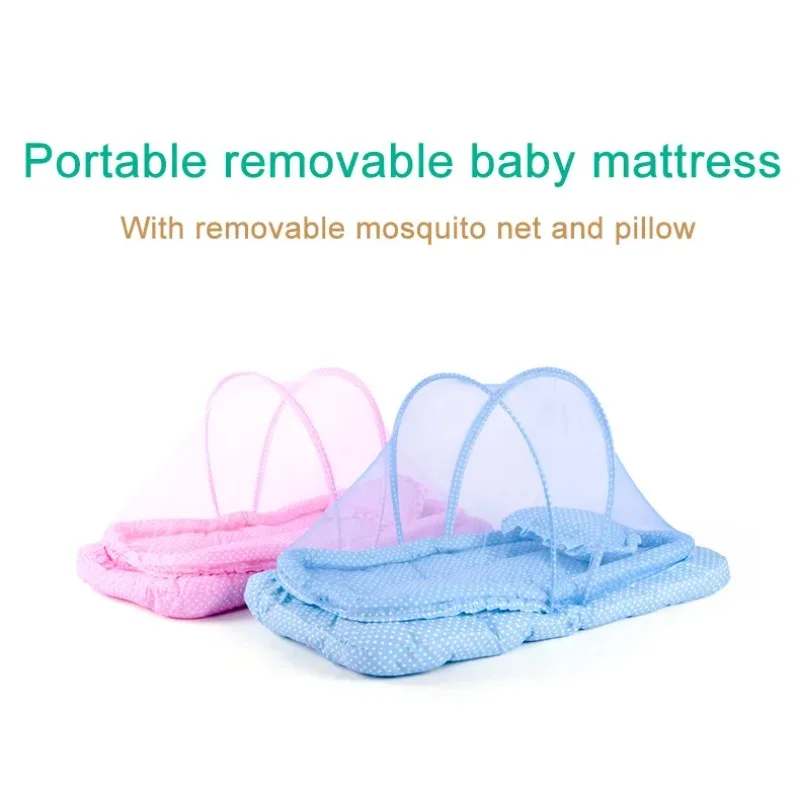 Baby Mosquito Net Bed Tent Kids Portable Folding Crib Cover Bassinet Mosquito Net Cover Breathable Foldable Cots Sun Shelter