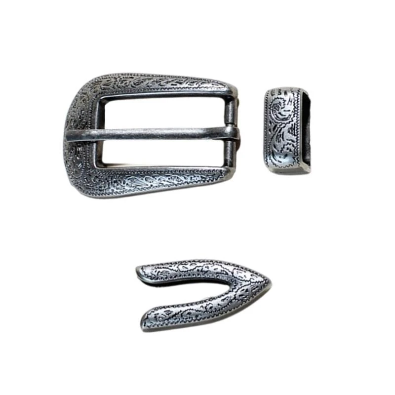 340D Carved Buckle Clasp Vintage Ethic Belt Buckles for Pants Clothing Accessories