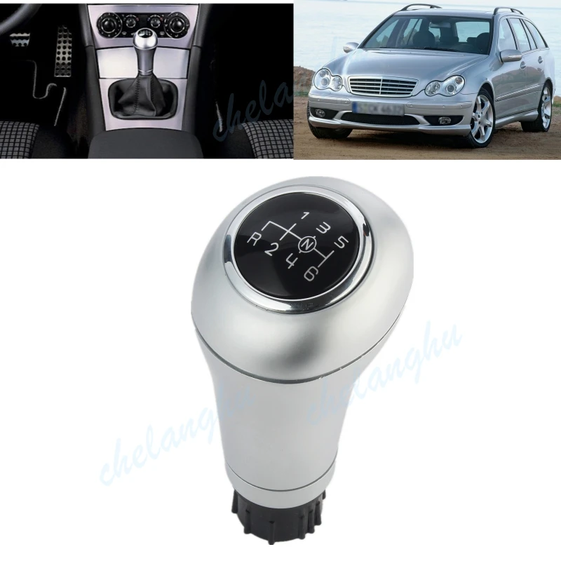 

6-скоростная ручка переключения передач для Benz W203 2000 2001 2002 2003 2004, автомобильные аксессуары, гандбол, диаметр отверстия 14 мм