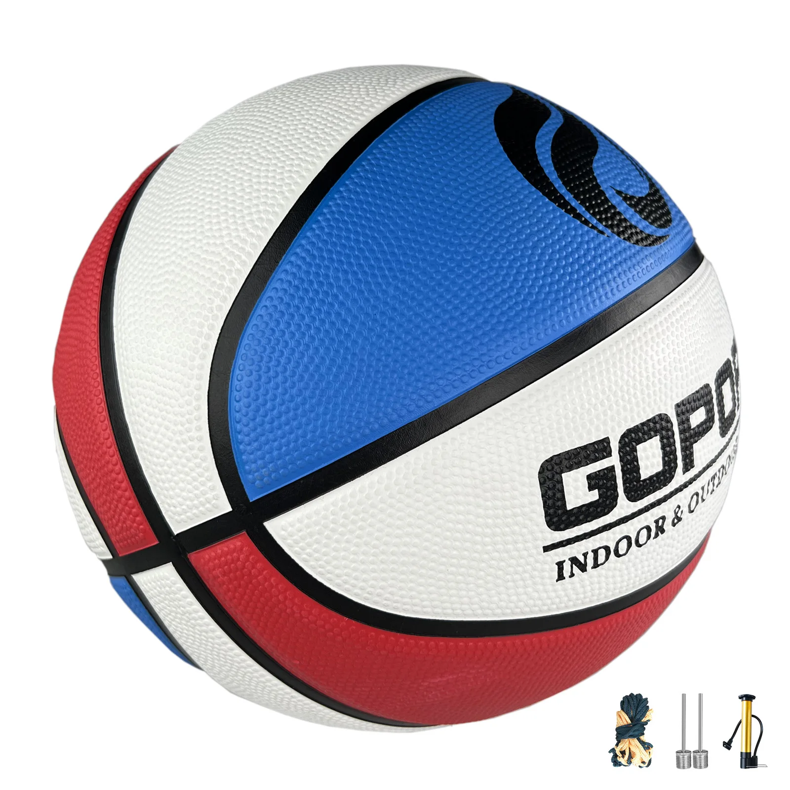 

Size 5(27.5") Youth Premium Rubber Basketball for Kids Indoor Outdoor Basketball with Needle, Pump and Carry Bag