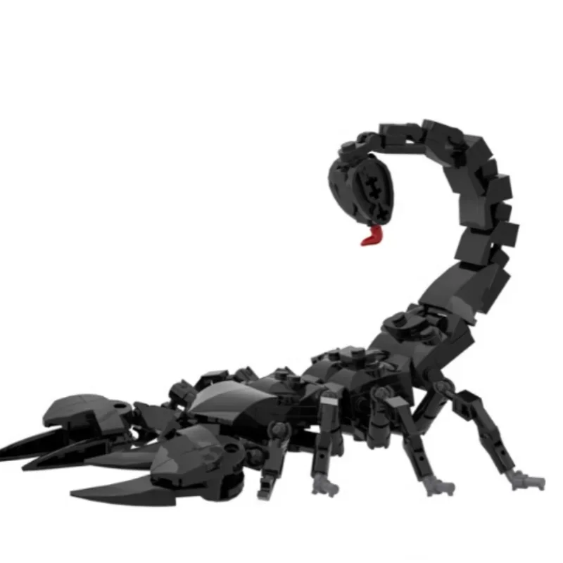 Hot Black Scorpion Emperor Scorpion Animal Building Blocks Model Small Particle Puzzle Assembly Gifts for kids and adults