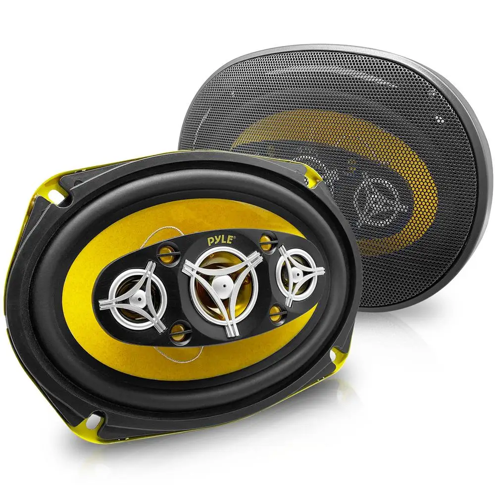 نظام مكبر صوت للسيارة Pyle 6x9 بوصة 500 وات - صوت مكون احترافي بثمانية اتجاهات مع مغناطيس 120 أونصة، PLG69.8 #1
