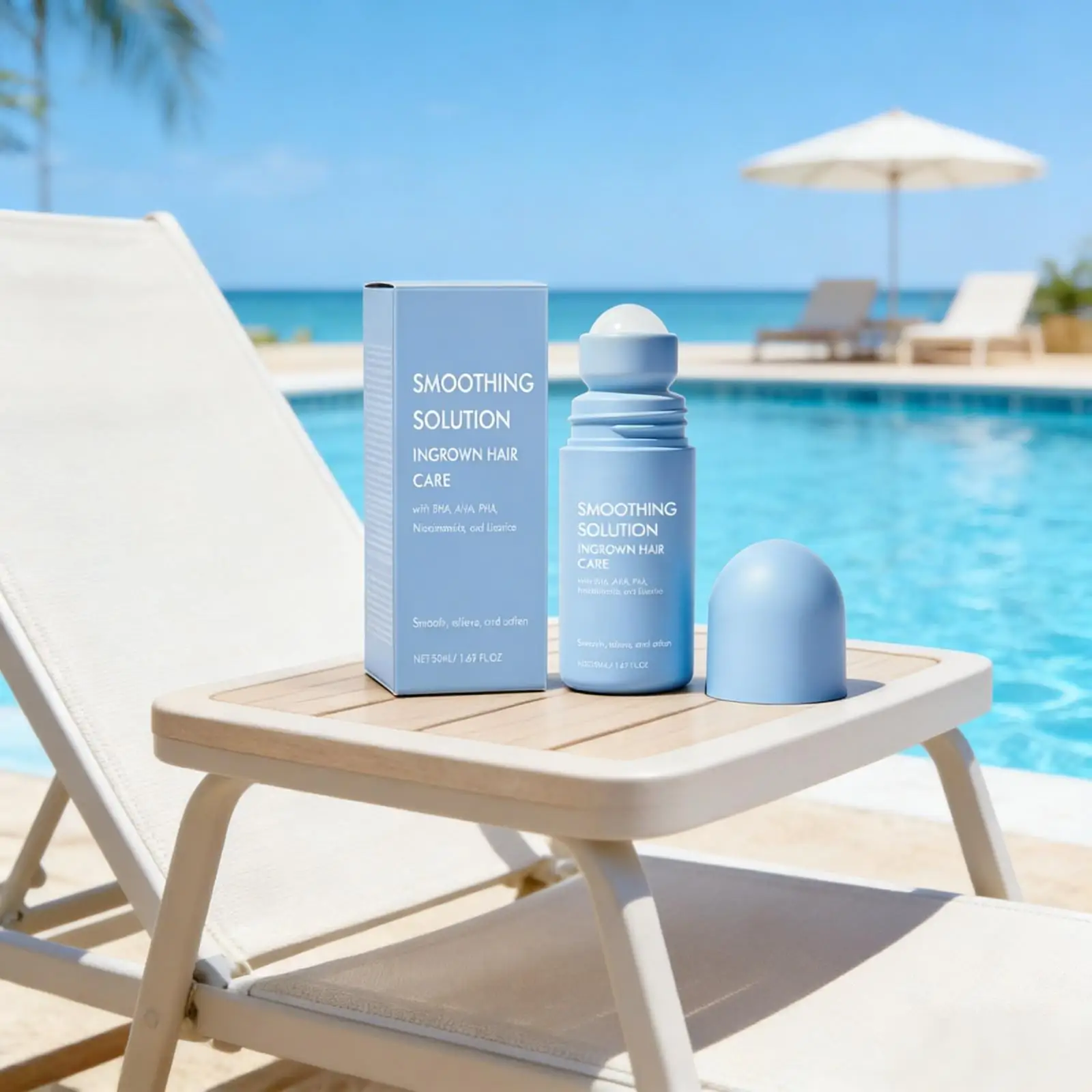 After Hair Removal Serum Roll-On Ingrown Hair Treatment Calming Skin Soothing Improve Redness Bha Aha Pha After Shave Serum 50ml