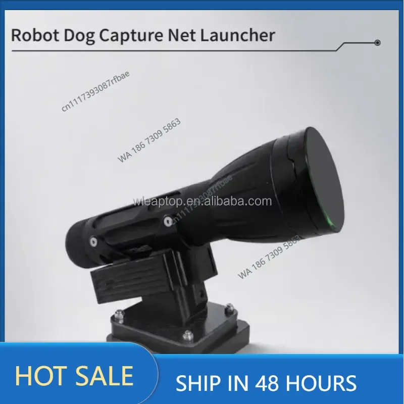Won Tactical Dog Capture Net Launcher for Jueying Quadruped Robots X Net 8-10m Range APP Unlock High-pressure