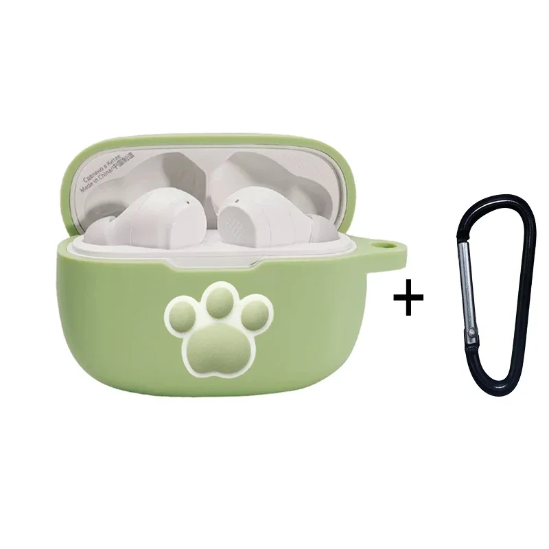 Funda de silicona para auriculares JBL Wave 200TWS, cubierta bonita de dibujos animados de perros/flores, a prueba de golpes, accesorios para auriculares