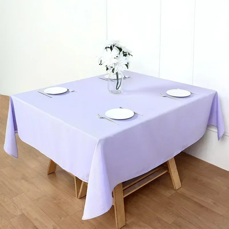 

2024 Table cloth polyester tablecloth round table cloth circular solid white