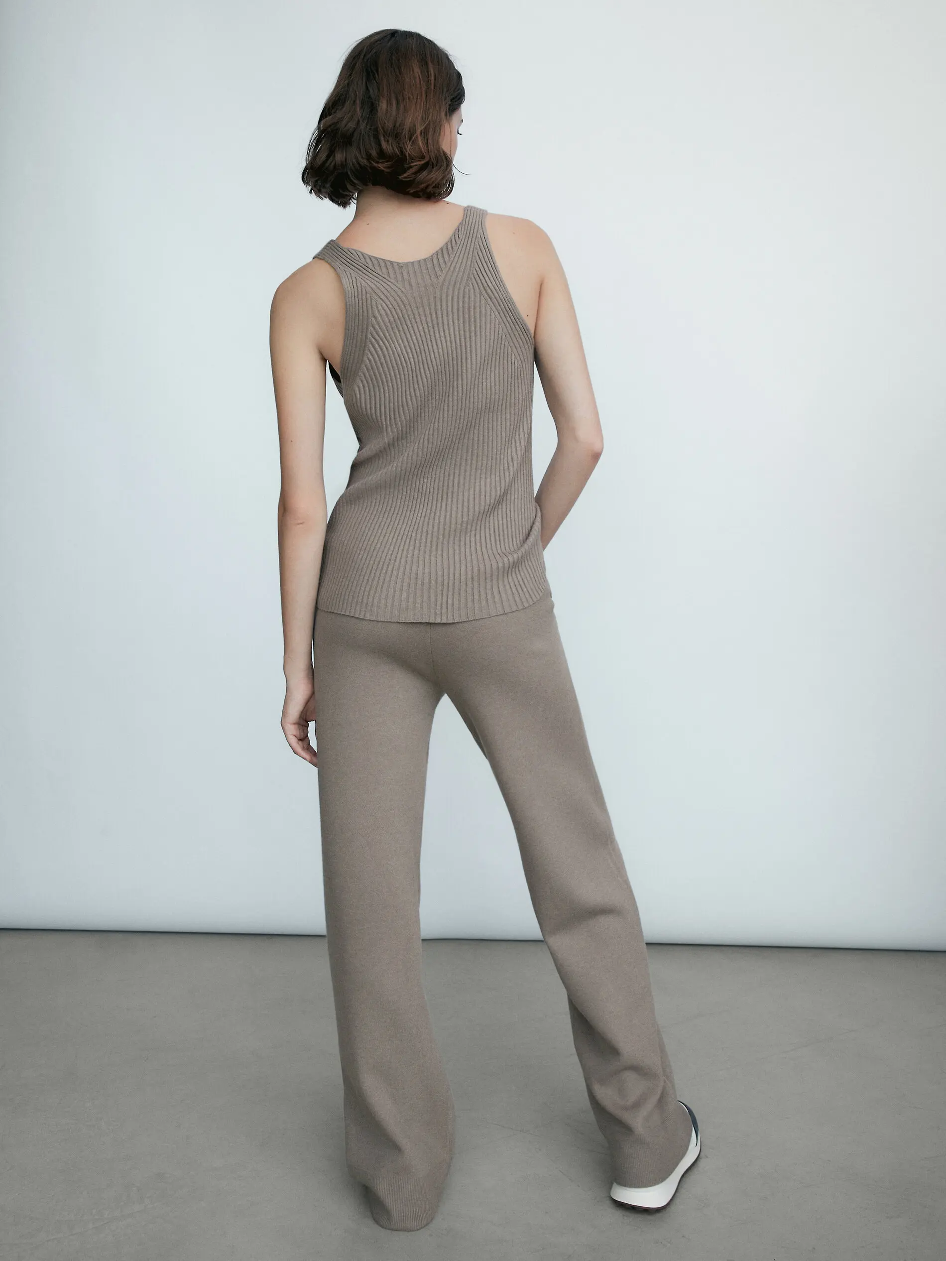 Ethereal Traf Md 2026 YAZHIMEI Autumn New Style of Women's Casual Fashion Ribbed Bottoms Knitted Pants