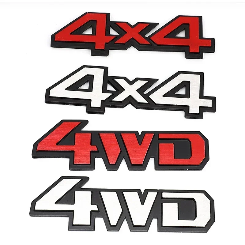 Alloy Emblem Car Rear Trunk Sticker Side Badge for Jeep 4x4 4WD Commander Wrangler Compass Grand Cherokee Patriot Liberty