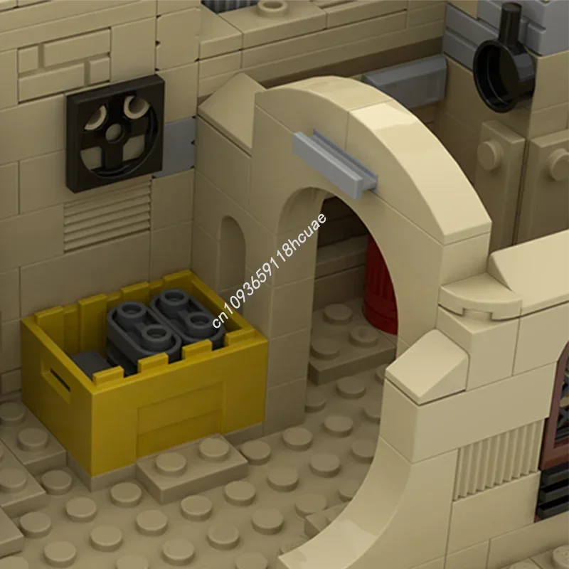 967PCS Star Battle SW Tatooine Mos Eisley Desert House Modular Model Moc Building Blocks Stacking Bricks Creative Toys Kid Gift