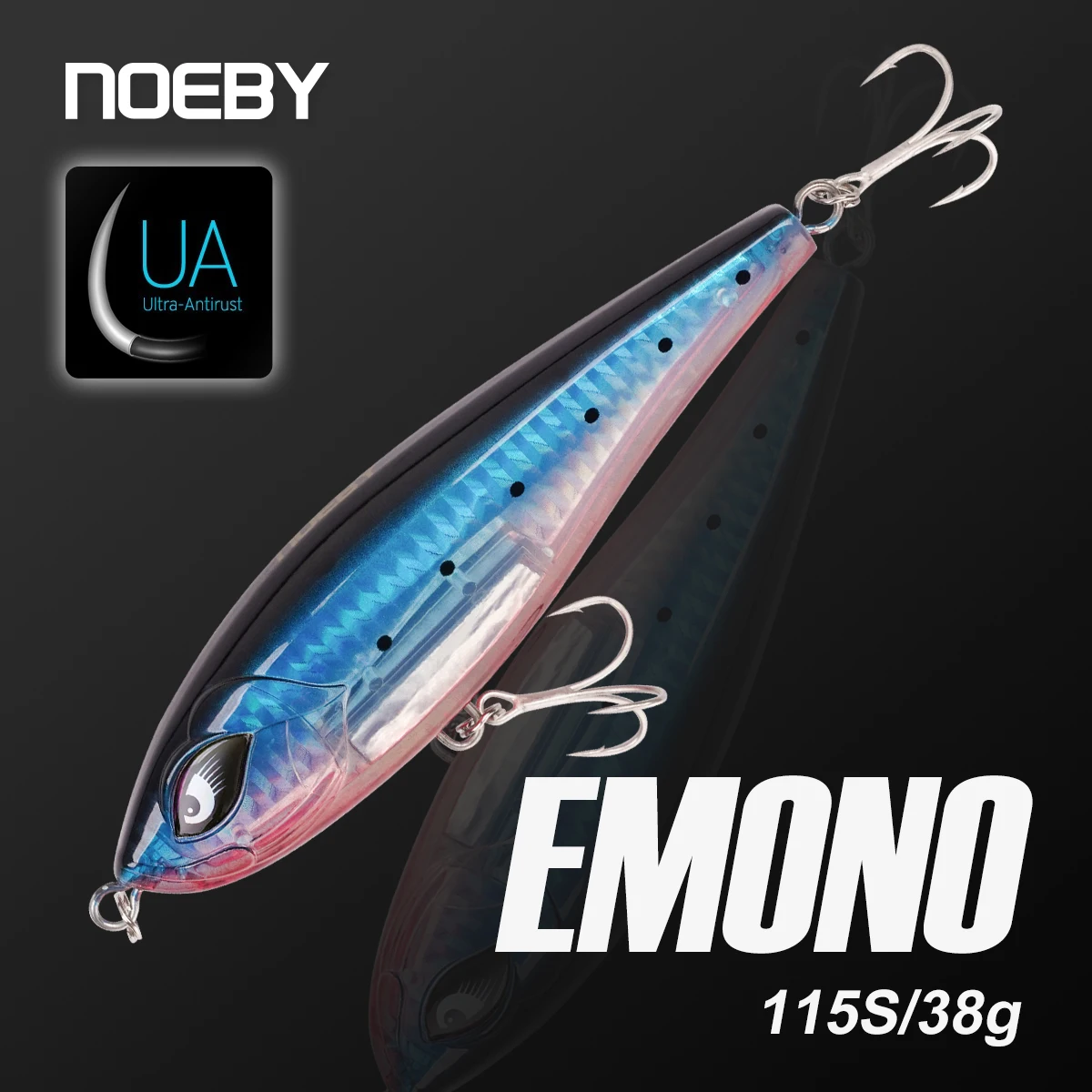 NOEBY EMONO Stickbait الصيد إغراء 115 مللي متر 38 جرام Inshore تويتش الطعم غرق الاصطناعي الطعم الثابت لصيد الأسماك في المياه المالحة السحر