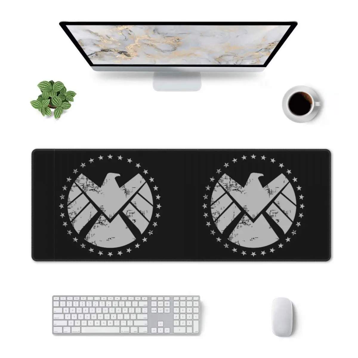Large Mouse Pad Shield Agent Training Gamer PC Laptop Mats Keyboard Carpet Computer Gaming Office Accessories Desk Mat