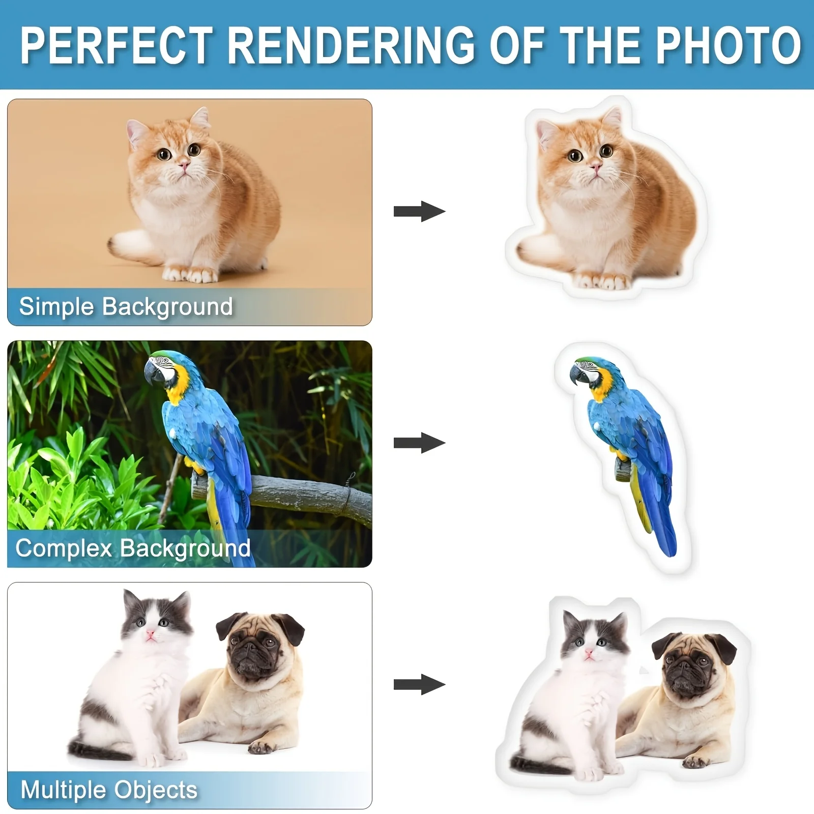 A Customized Pet Pillow 3D Printed Based on Your Photos, A Pet Lover's Birthday Gift for Missing Pets, Available view 5
