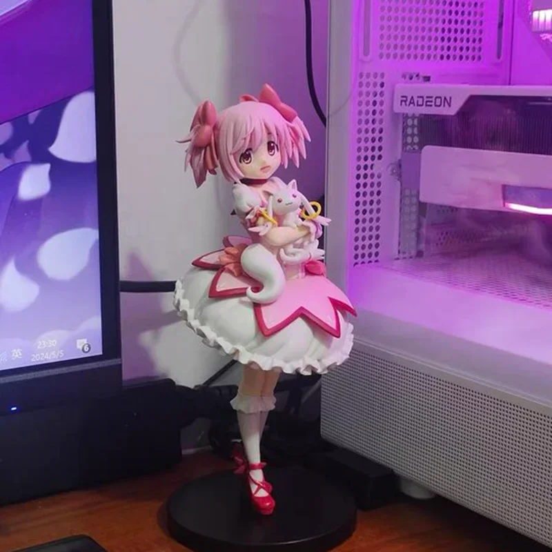 24cm Anime  Kaname Madoka Tamaki Iroha Action Figure Genuine Sega Doll Toy Figurine Collection Pvc Model Ornament Gift For Kids