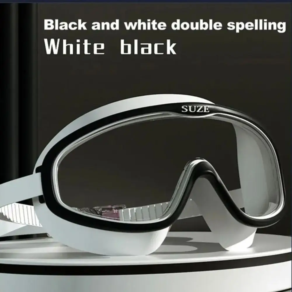 전문 대형 프레임 수영 고글 안경 케이스로 방수 다이빙 안경 탄성 안티 자외선 워터 레이싱 안경 풀