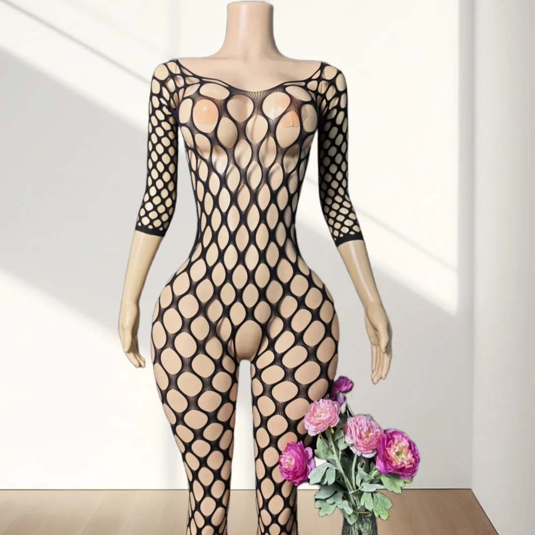 

Summer Sexy Lingerie Fishnet Bodysuits Bikini Mesh Cover Up Sets Sexy Women Mesh Teddies Bodysuits Female Porno Underwears