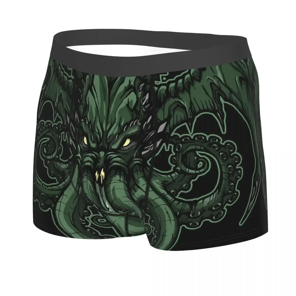 Black Men Boxer Briefs Cthulhu Highly Breathable Underwear High Quality Print Shorts Gift Idea