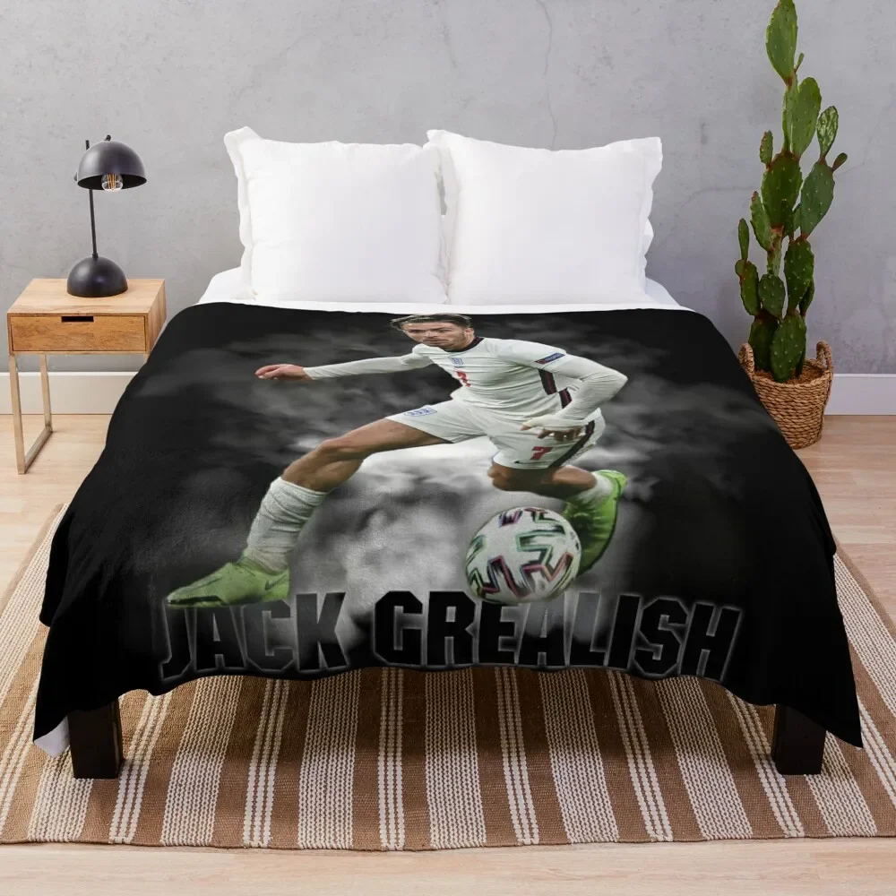 

Jack Grealish Smoke Throw Blanket Foldable Soft Warm Blanket for Outdoor Use